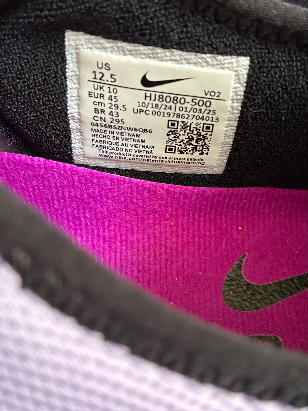 Nike Air Max SNDR Purple Black Men’s 11 Women’s 12.5 Y2K